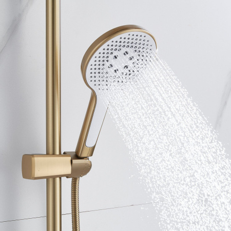 Душевая система Rose R3936G, золотой сатин