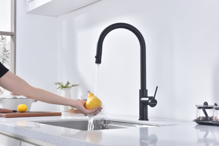 Смеситель для кухни Paulmark GALANT Ga213077-AN, антрацит