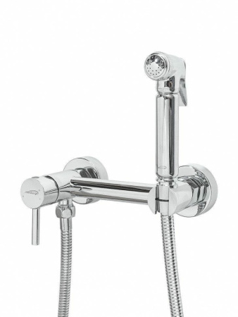Смеситель с гигиеническим душем Hansberge H0099 Хром