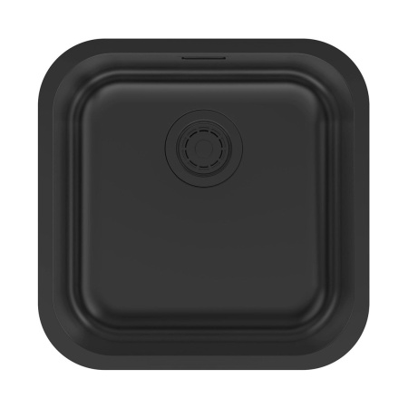 Мойка Paulmark VELLO 44 UNI VE44-MBN 446х446х180 мм, нержавеющая сталь, матовый черный NANO-PVD