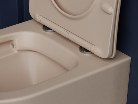 Подвесной унитаз Balearica Rimless (цвет Капучино Матовый) CERAMICANOVA CN6000MC