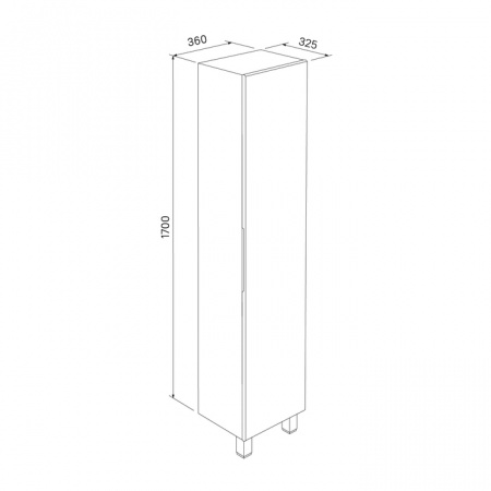 Шкаф-пенал IDDIS Custo CUS40W0i97 40 см, белый