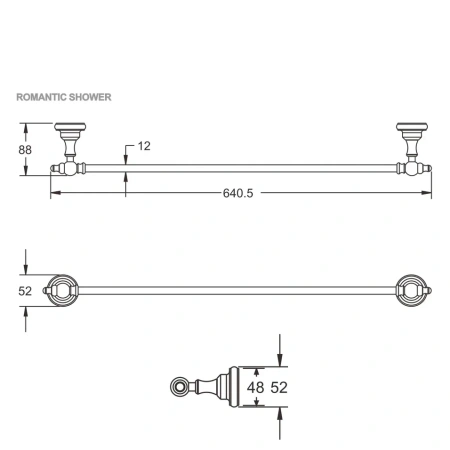 Полотенцедержатель Rose RG1117Q, бронза