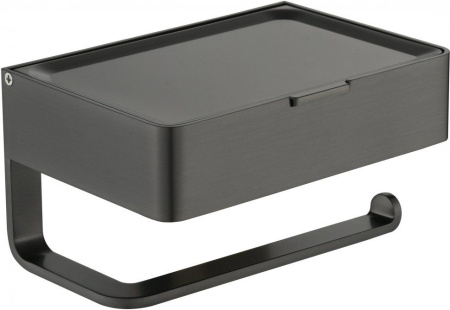 Настенный бумагодержатель плоский Grocenberg AC0050 (Графит)