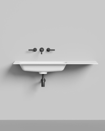 Раковина столешница Salini ONDA FLOW ROUND 72, белый, 14022052MN