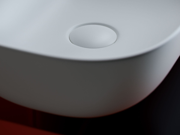 Умывальник чаша накладная прямоугольная Ceramicanova Element 455*325*135мм, Белый матовый, CN6009MW