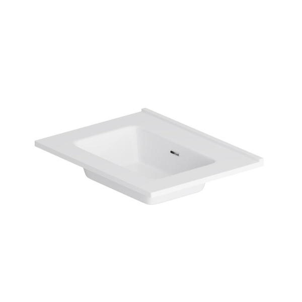 M7BWCC0602WG Sense, Раковина мебельная AM.PM, керамическая, 60 см, встроенная, цвет: белый, глянец