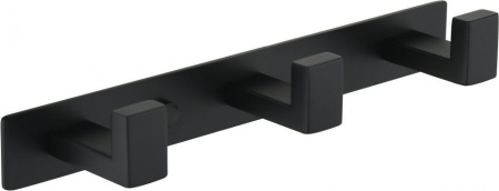 Полотенцедержатель на планке 3-й Grocenberg AC0013 (Черный матовый)