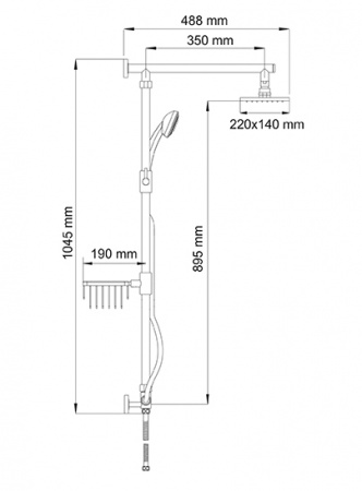 Душевой комплект WasserKRAFT A016