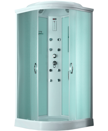 Душевая кабина Timo eco TE-0709  90*90*218, турецкая баня хамам, стульчик прозрачный