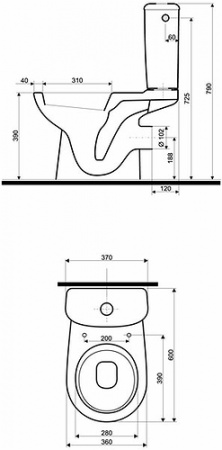 Бачок Kolo Nova Pro Pico 64011000