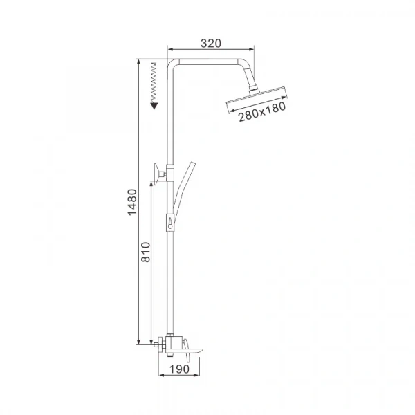 Душевая система Rose R2736H