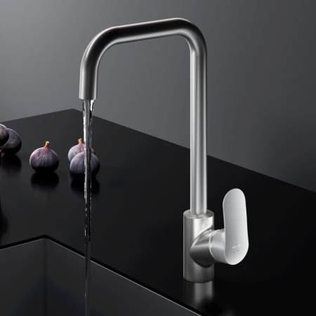 F8006011 Like, Смеситель для кухни AM.PM G-образный излив, сатин