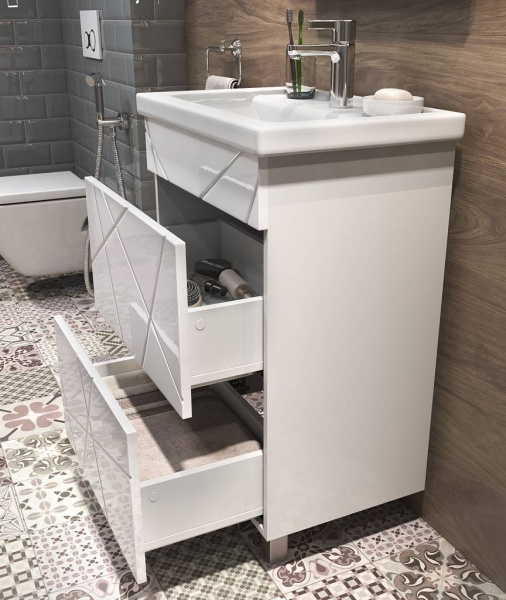 Тумба под раковину напольная VIGO Geometry tn.GEO.COM.60.2Y, 60 см