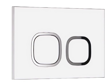 Кнопка CR01WH смыва для инсталляций Ceruttispa (белая, глнцевая)