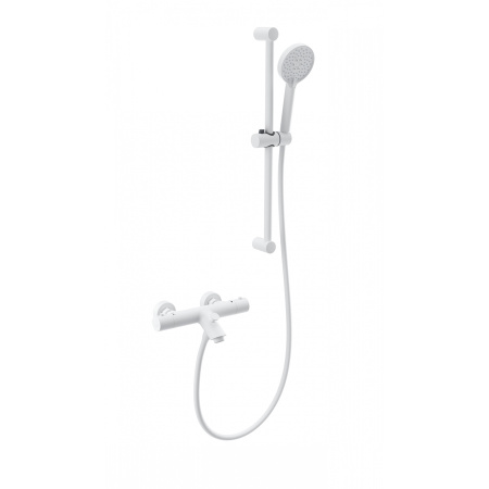 Смеситель для ванны с душем и термостатом WONZON & WOGHAND, Белый матовый (WW-C2002-A-MW)