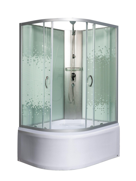 Душевая кабина МОНОМАХ МОНОМАХ Б/К 120/90/44 МЗ R 1200х900х2060мм
