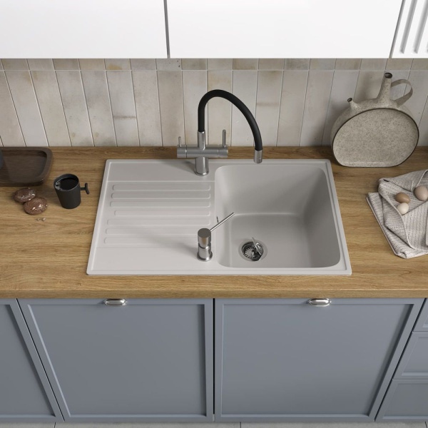 Кухонная мойка Reflection Bolero RF0574GR, серый