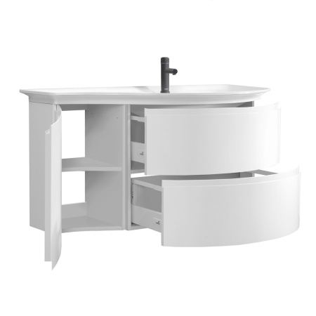 Тумба под умывальник Belux Версаль подвесная 111-02, белый глянцевый