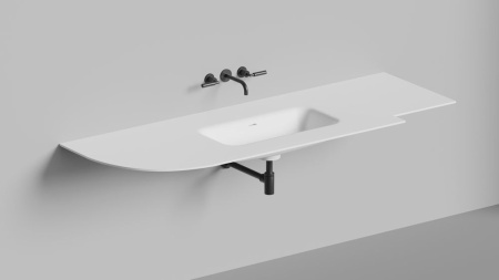 Раковина столешница Salini ONDA FLOW ROUND 72, белый, 14022052MN