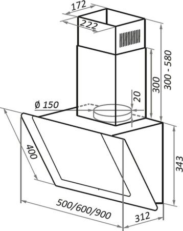 Кухонная вытяжка Maunfeld Wind Push 60 бежевый