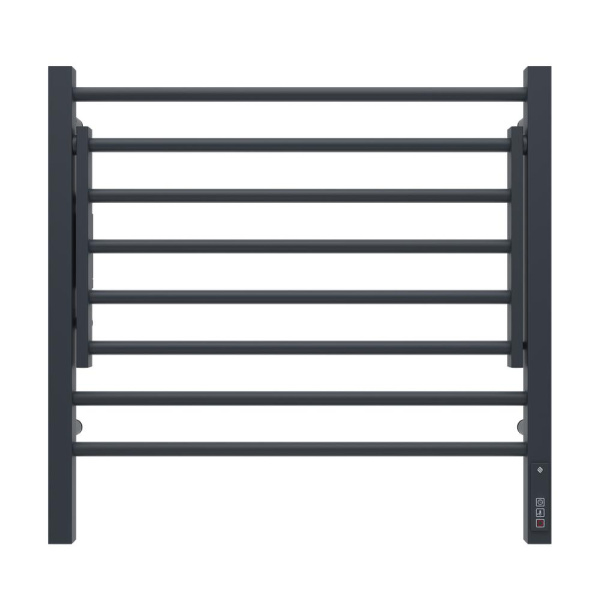 Полотенцесушитель электрический с полкой Terminus Горизонт П8 60х60 КС, черный муар