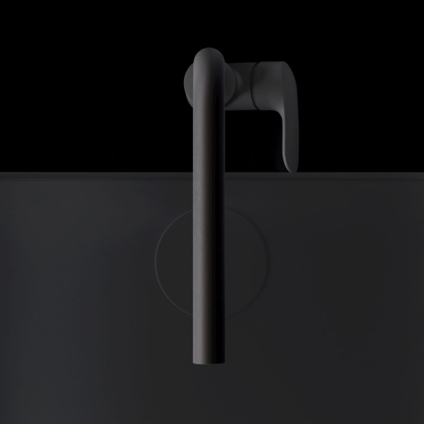 F8005022 Like, Смеситель для кухни AM.PM L-образный излив, черный