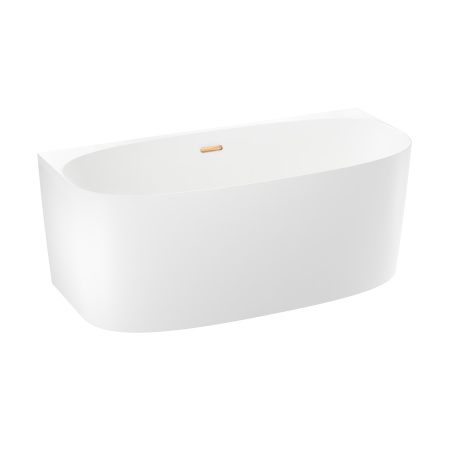 Акриловая ванна в наборе 4 в 1: пристенная ванна, ножки, экран, слив-перелив Wellsee Belle Spa 2.0 235801004