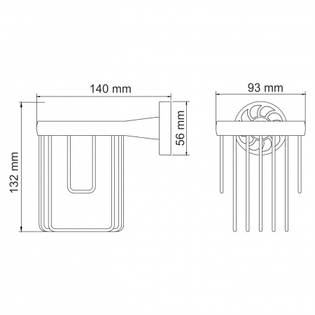 Держатель освежителя WasserKRAFT Isen K-4045