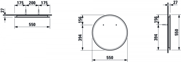 Зеркало Laufen Frame 25 4474319001441 55x55