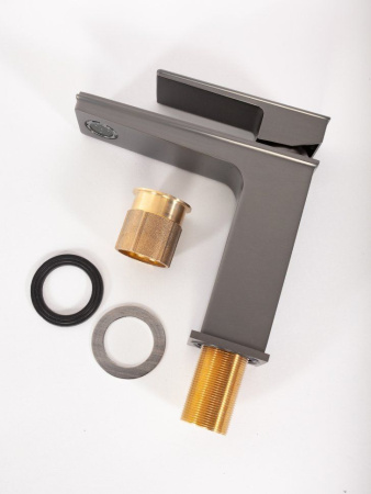 Cмеситель для раковины Hansberge H1070 Графит