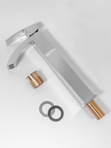 Cмеситель для раковины Высокий Hansberge H2077 Хром