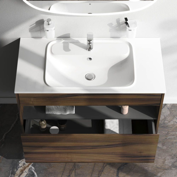 M8FFUX1001OF Func База под раковину AM.PM, 1 ящик (pull-out), 100 см, цвет дерево текстурир-ое