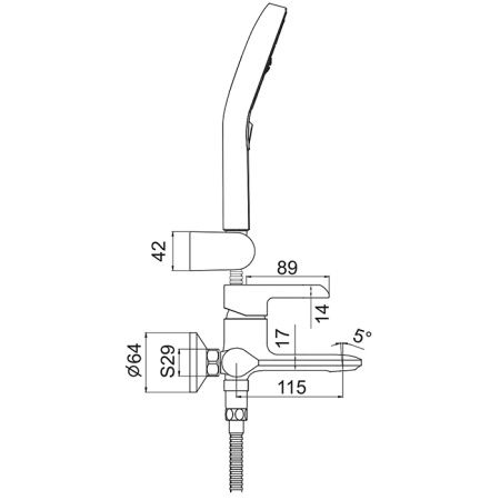 Смеситель для ванны Gappo G03-6 G3203-6