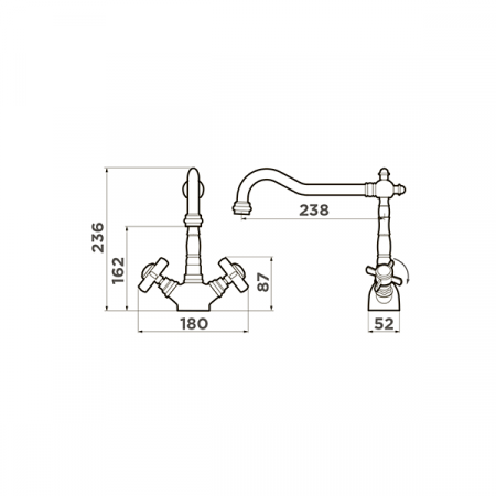 Смеситель для мойки Omoikiri Tokigawa-C 4994256