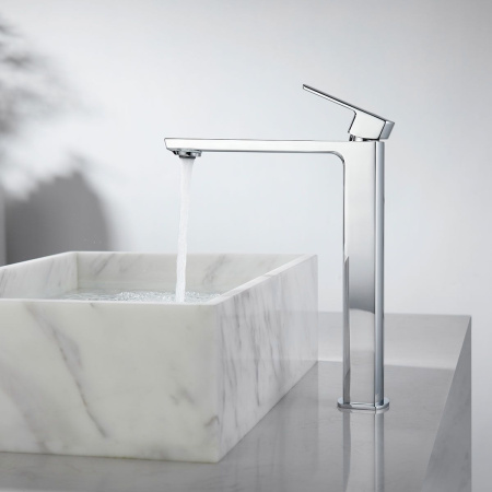 Смеситель для накладной раковины Vincea Next VBF-1N2CH однорычажный, хром