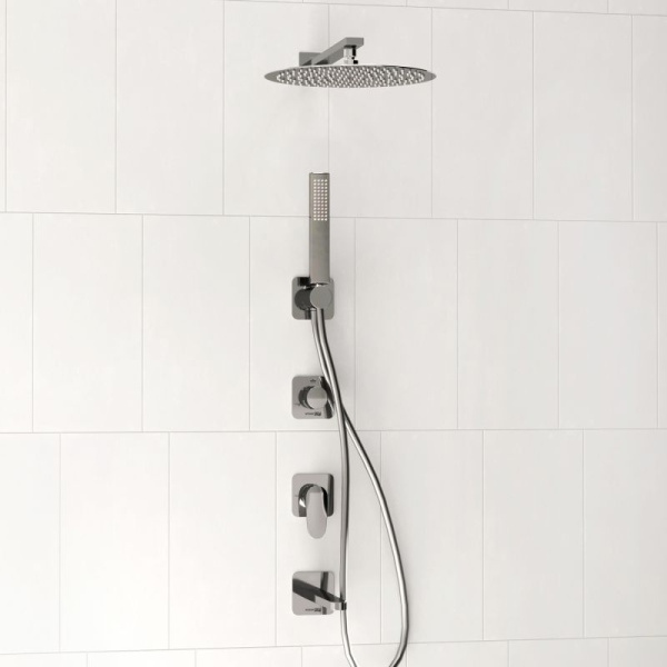 A3151.269.270.090.116.271.087.103 Встраиваемый комплект для ванны WasserKRAFT с верхней душевой насадкой, лейкой