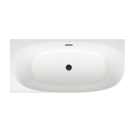 Акриловая ванна в наборе 4 в 1: пристенная ванна (левый разворот), каркас, экран, слив-перелив Wellsee Belle Spa 2.0 235802003