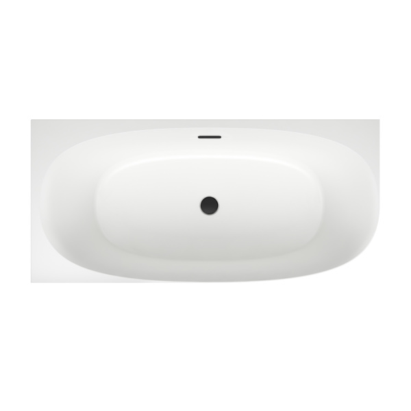 Акриловая ванна в наборе 4 в 1: пристенная ванна (левый разворот), каркас, экран, слив-перелив Wellsee Belle Spa 2.0 235802003