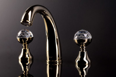 Смеситель для раковины Boheme Imperiale Presente 337 Золото