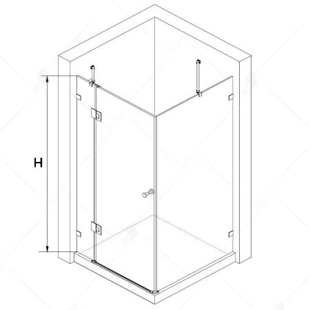 Душевой уголок RGW HO-044 стекло прозрачное 90х120, 350604492-11