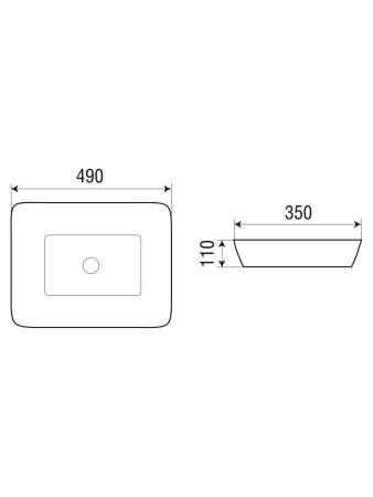 Раковина накладная WeltWasser WW SK ELBACH 2261