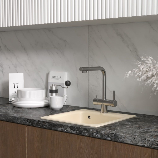 Кухонная мойка Reflexion Base RX0743BE, бежевый