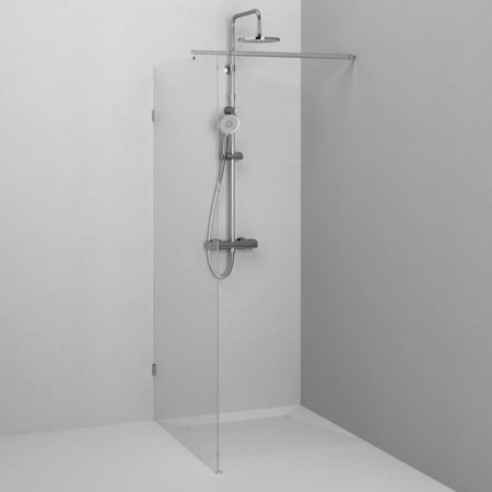 W94WI-100-F1-MTE Душевая перегородка AM.PM X-Joy 100x195, стекло прозр. 6 мм + покрытие, фурнитура мат хром