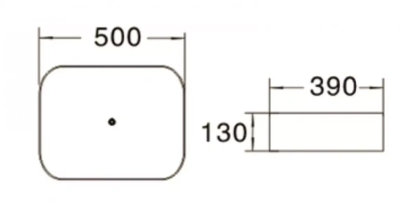 Раковина SantiLine SL-1051 50х40 белая