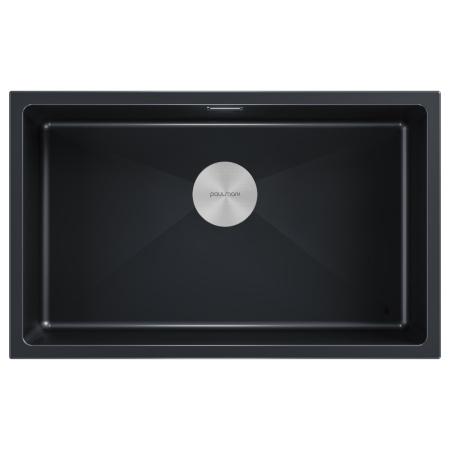 Мойка Paulmark LUMI 74 UNI LU74-BLM 740х460х210 мм, IT-GRANIT, черный металлик