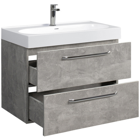 Тумба под умывальник Belux Стокгольм НП 80-02 Бетон Чикаго светло-серый
