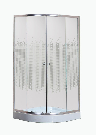 Душевой уголок Niagara Eco NG-001-14 (90х90х195) низкий поддон(13см),стекло мозаика,