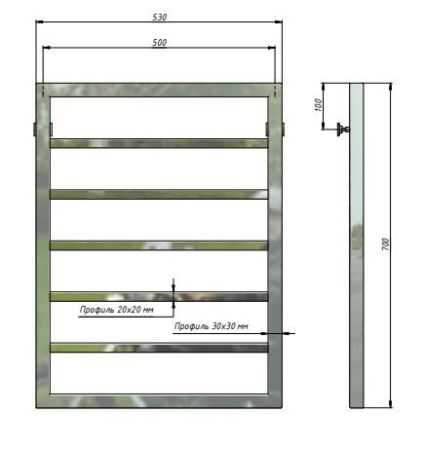 Полотенцесушитель Stinox Croma водяной 50x70