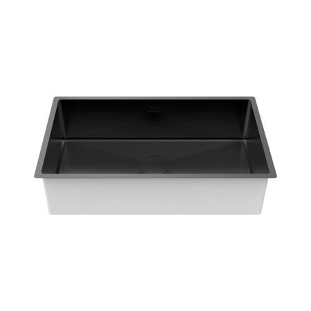 Мойка Paulmark NEXT 74 UNI PM217444-MBN 440х740х200 мм, нержавеющая сталь, черный матовый